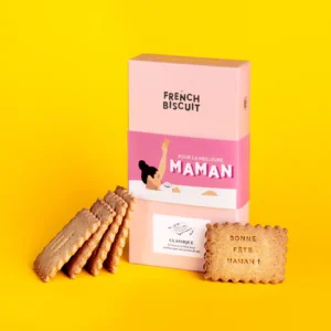 Coffret 12 biscuits à messages fête des mères French Biscuit 150g