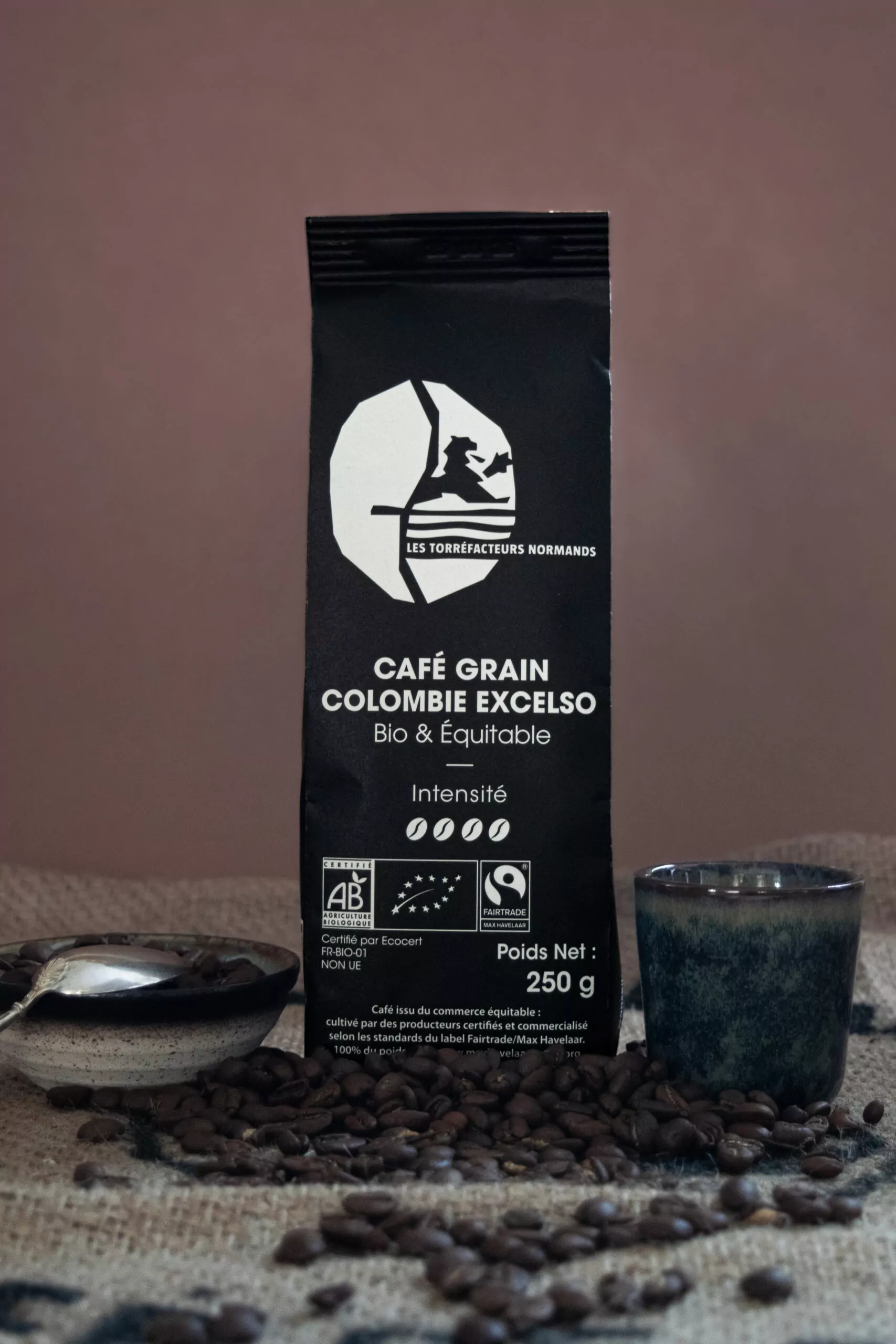 Café moulu de Colombie bio et équitable Les Torréfacteurs Français 250g