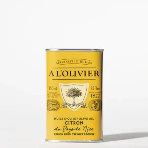 Huile d'olive infusée au citron du Pays de Nice A l'Olivier - boîte 250ml