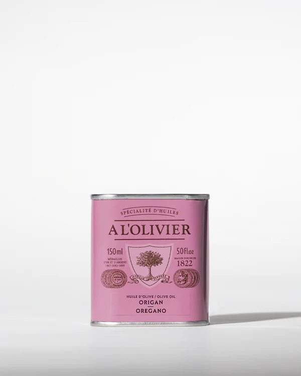Huile d'olive infusée à l'origan A l'Olivier - boîte 150ml