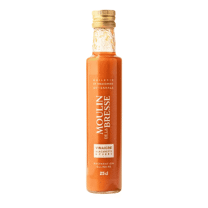 Vinaigre à la pulpe de carotte et au curry en format 25cl