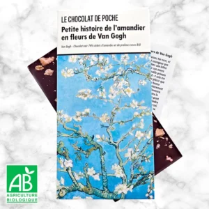 le chocolat de poche bio tablette chooclat noir aux amandes et pralines roses