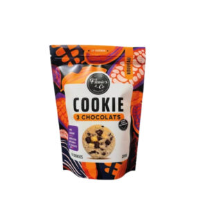 Cookies croustillants aux éclats de chocolat noir, lait et blanc