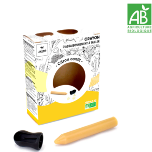 crayon d'assaisonnement à tailler au citron confit