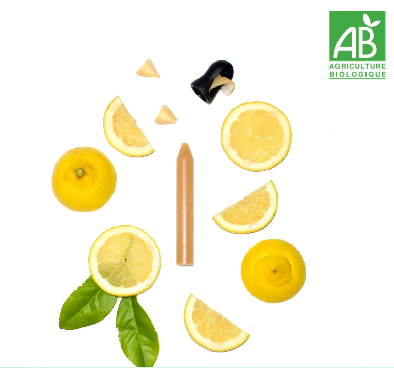 crayon d'assaisonnement à tailler au citron confit