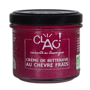 Crème de betterave au chèvre frais idéale pour l'apéritif