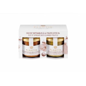 Coffret de deux verrines apéritives : tartinables à la truffe d'été aubergine et courgette