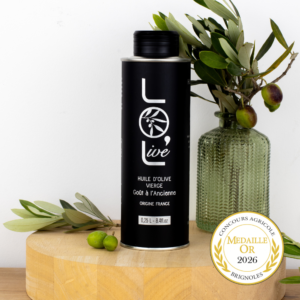huile d'olive de Provence fruité mûr goût à l'ancienne 75cl