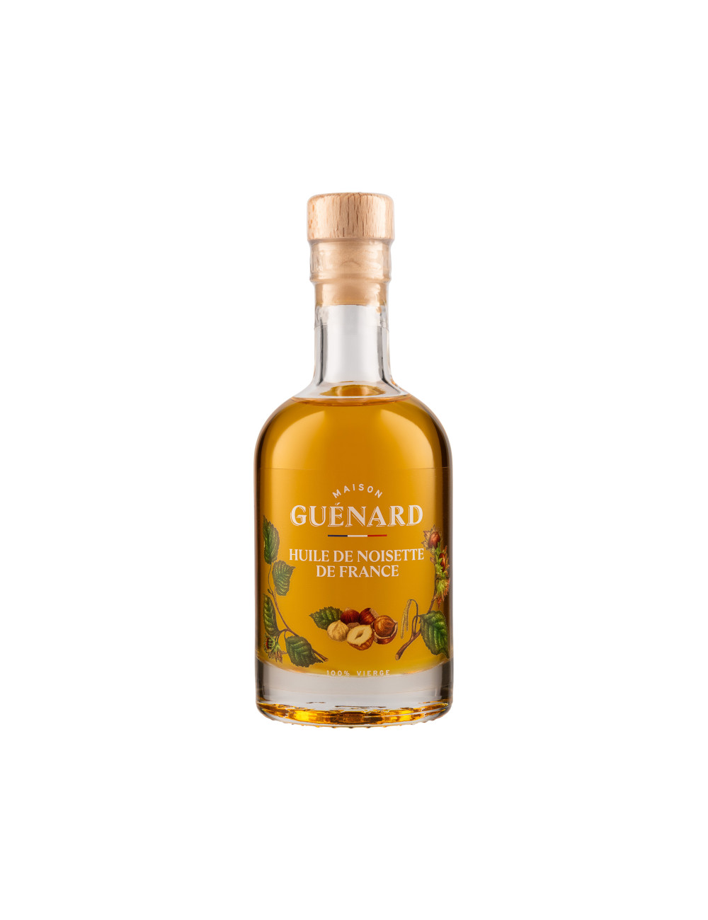 Huile de noisette de France vierge en bouteille