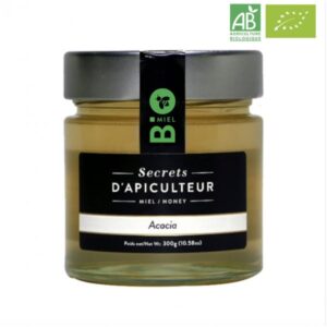 Miel d'acacia bio secrets d'apiculteur de France 300g