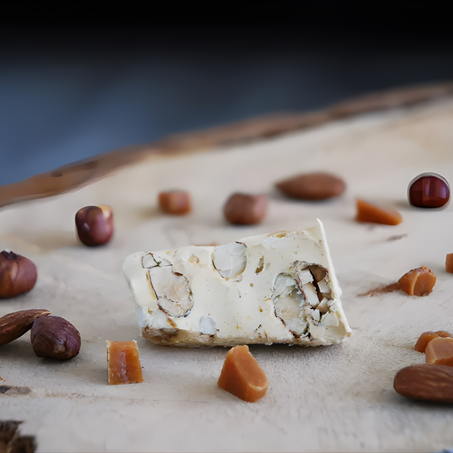 nougat tendre au caramel beurre salé 80g