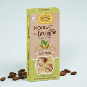 nougat tendre à la pistache 80g