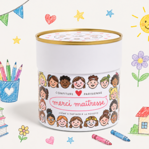 Pâte à tartiner Merci Maîtresse à la noisette 250g cadeau de fin d'année scolaire