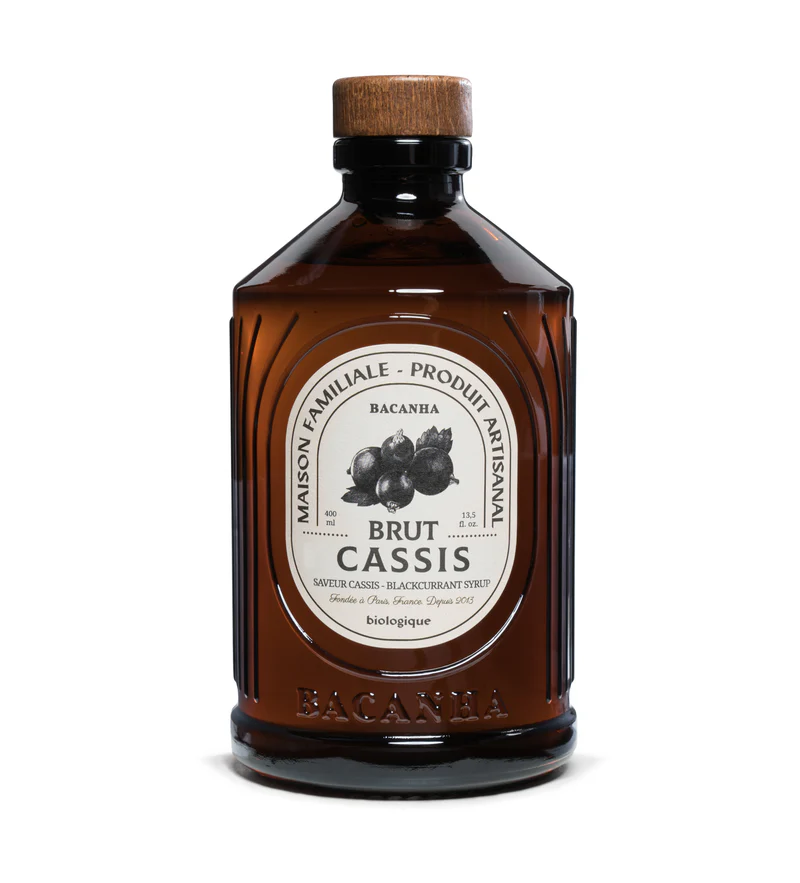 Sirop de cassis biologique Bacanha flacon 40cl