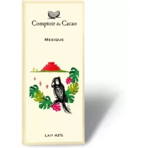 tablette de chocolat au lait du Mexique 42% 80g