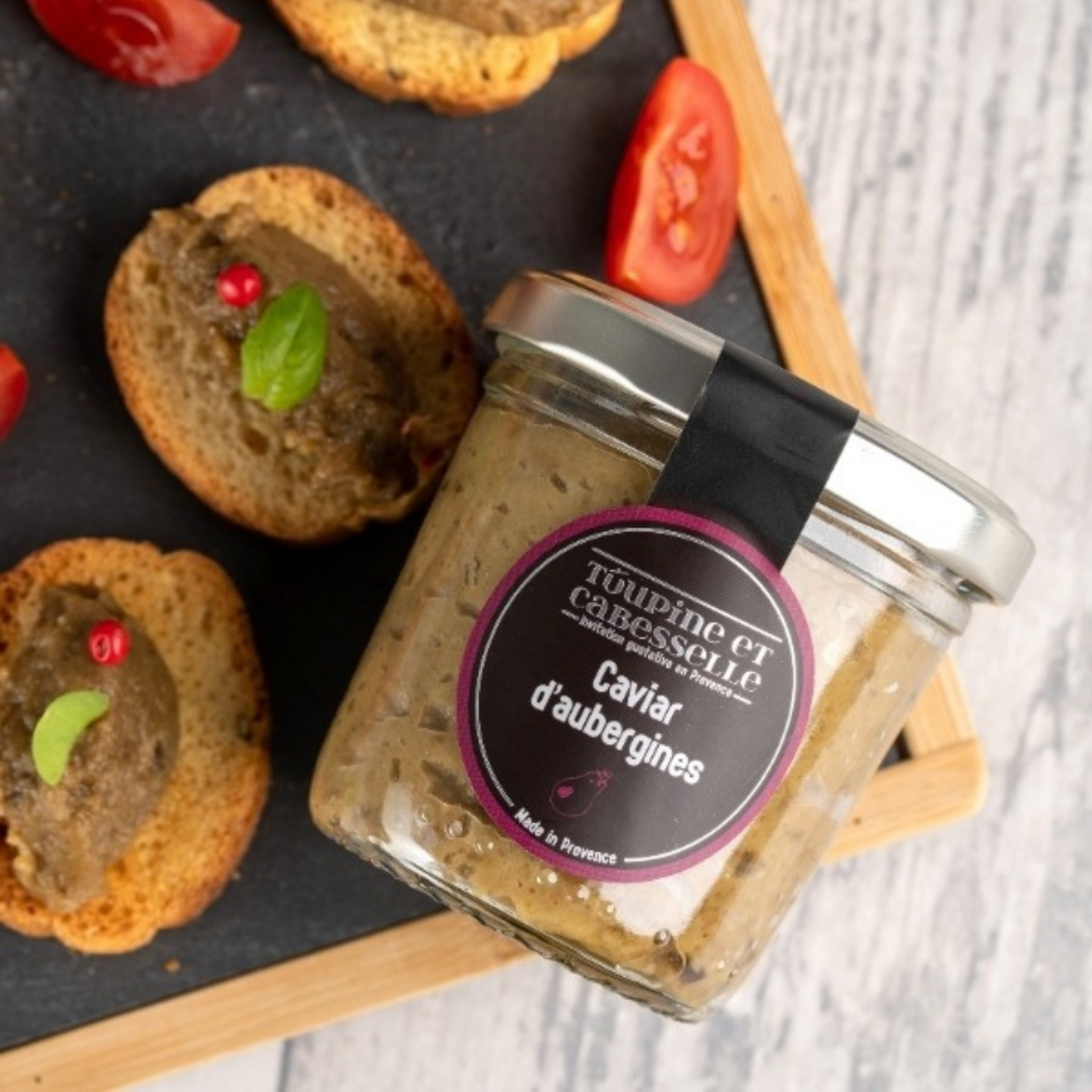 tapenade caviar d'aubergines idéale pour l'apéritif