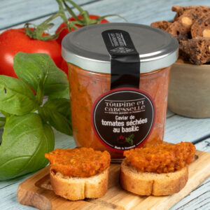 Tapenade caviar de tomates séchées au basilic idéale pour l'apéritif
