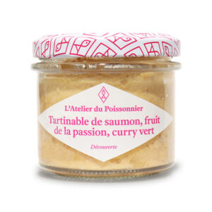 Tartinable de saumon au fruit de la passion et curry vert onctueux idéal pour l'apéritif