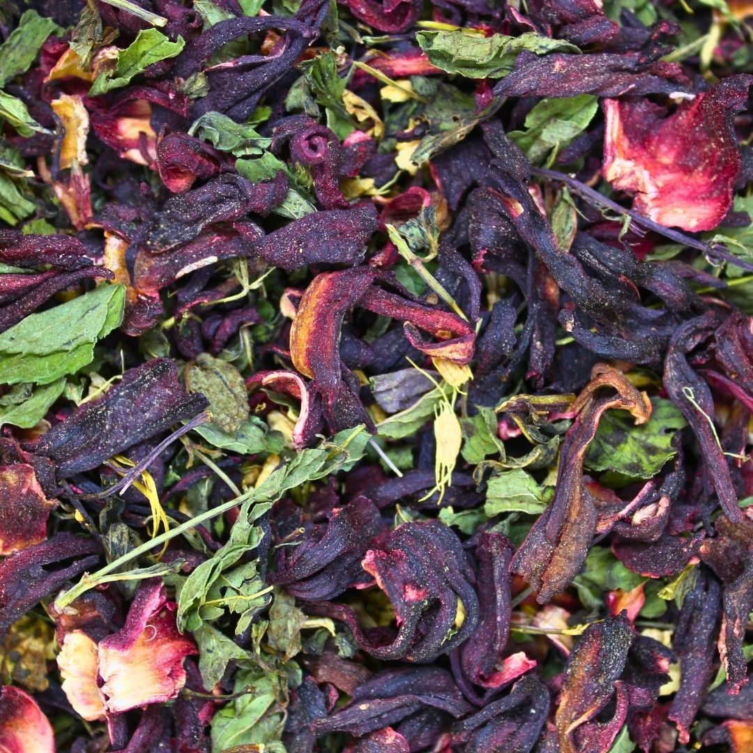 Bissap aux épices, infusion hibiscus menthe et gingembre par Halmahera