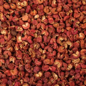 Baie de Sichuan rouge aux saveurs d'agrumes et piquant