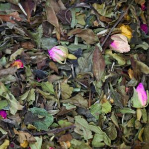 Harmonie thé blanc à la rose, et à la framboise par Halmahera