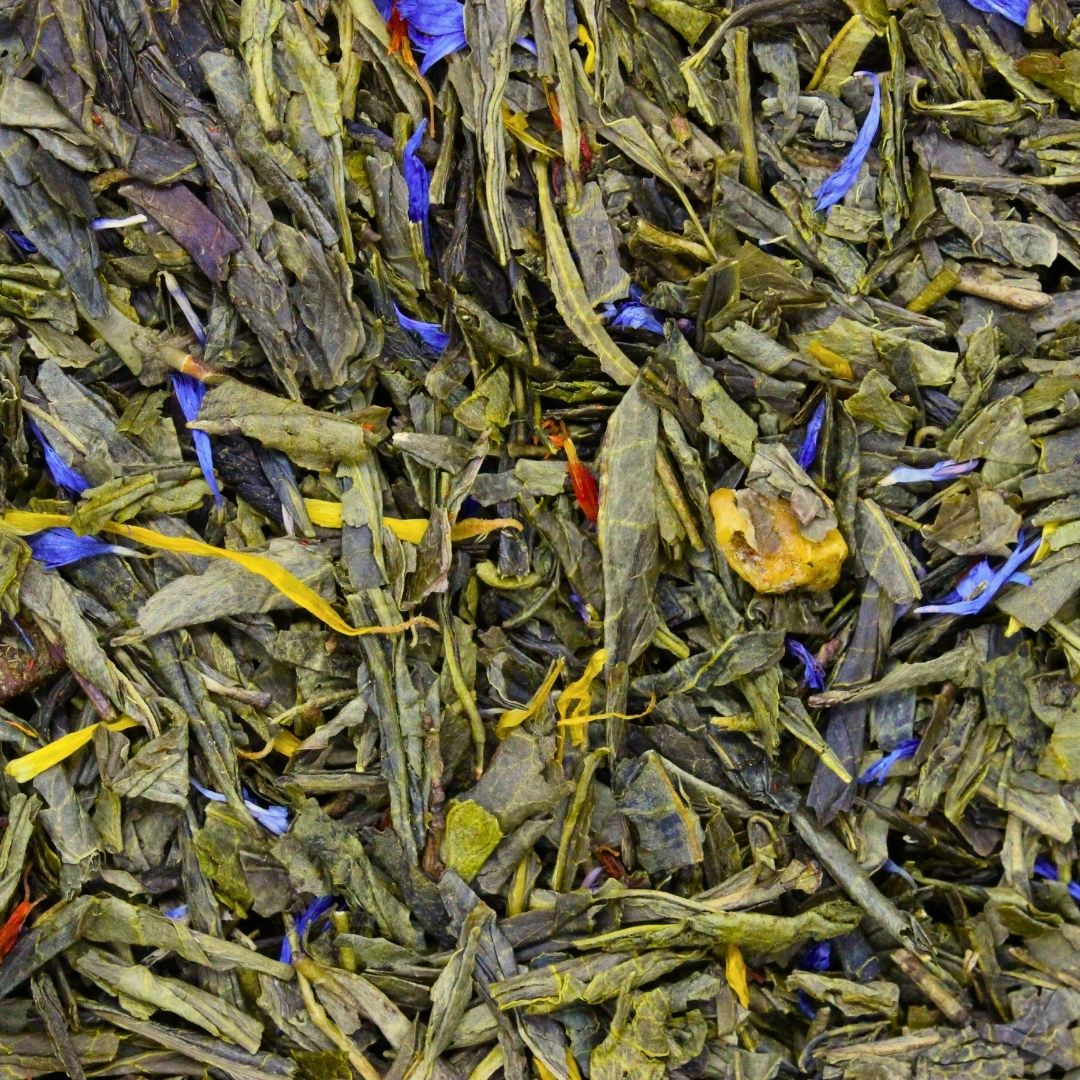 Thé vert Reine Kalila, aux dattes, figues, fleurs d’oranger et rhubarbe par Halmahera
