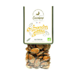 Amandes bio grillées au thym idéals pour l'apéritif