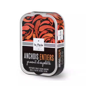 Anchois entiers au piment d'Espelette idéals pour l'apéritif
