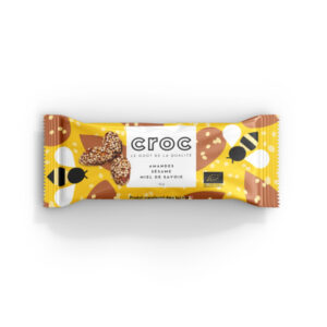 Amandes bio caramélisées au miel de Savoie et enrobées de sésame idéales pour l'apéritif