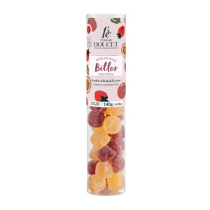 Billes de pâtes de fruits framboise et passion par François Doucet