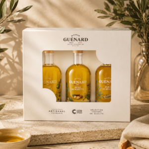Coffret Essentiel Maison Guénard – trio d'huiles gastronomiques 100% vierges