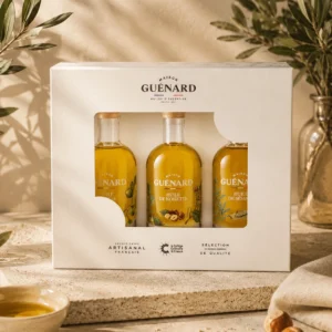 Coffret Essentiel Maison Guénard – trio d'huiles gastronomiques 100% vierges